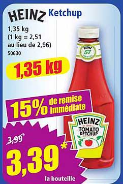 HEINZ Ketchup 1,35 kg
