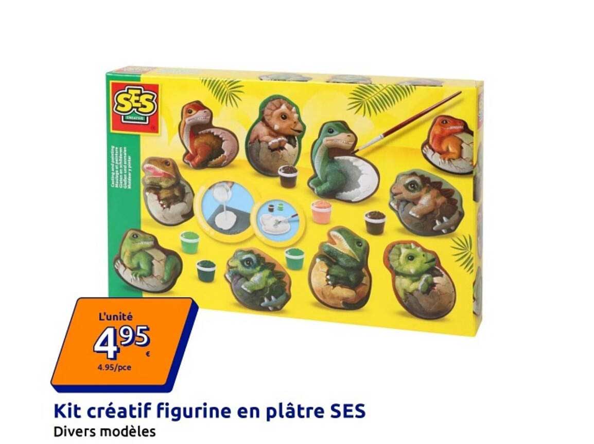 Kit créatif figurine en plâtre SES