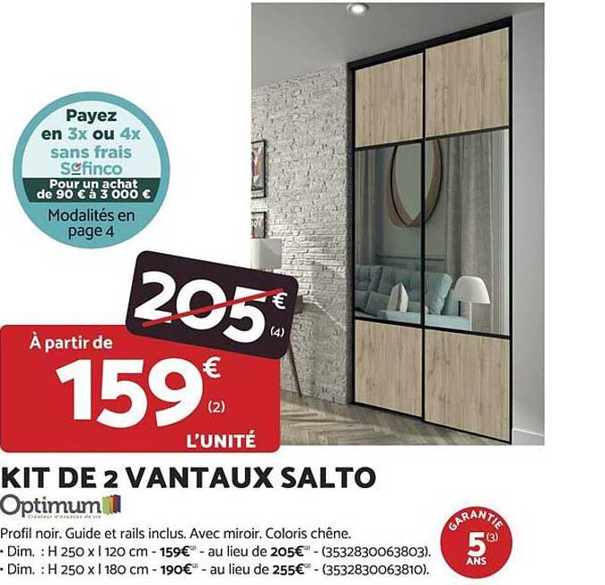 KIT DE 2 VANTAUX SALTO