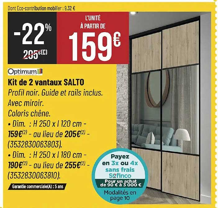 Kit de 2 vantaux SALTO
