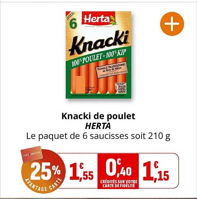 Knacki de poulet HERTA
