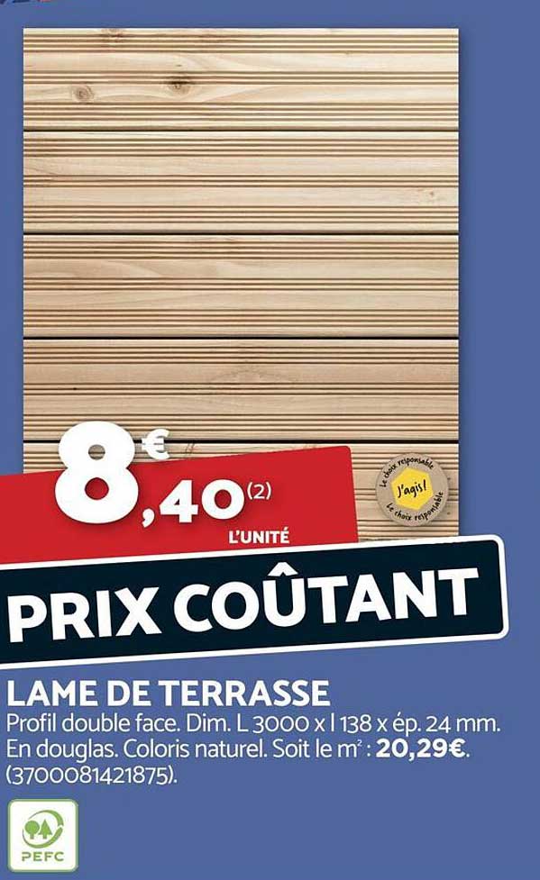 LAME DE TERRASSE