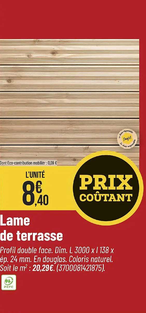 Lame de terrasse