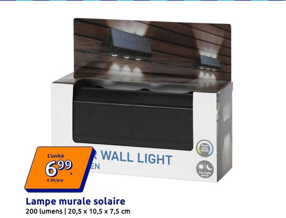 Lampe murale solaire