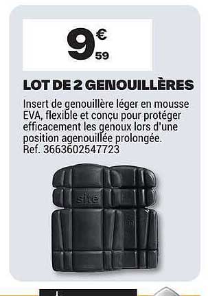 LOT DE 2 GENOUILLÈRES