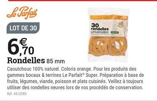 LOT DE 30 Rondelles 85 mm