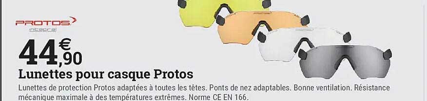 Lunettes pour casque Protos