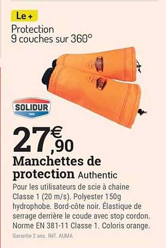 Manchettes de protection Authentic