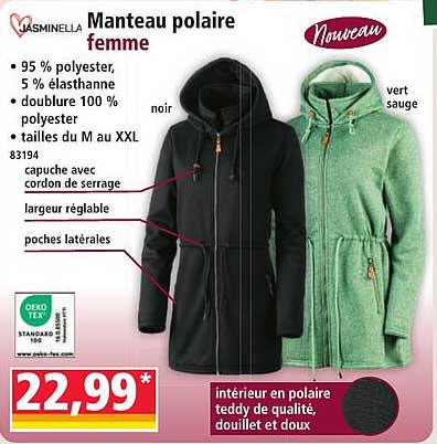 Manteau polaire femme
