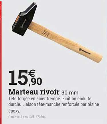 Marteau rivoir 30 mm