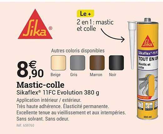 Mastic-colle Sikaflex® 11FC Evolution 380 g
