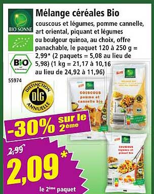 Mélange céréales Bio