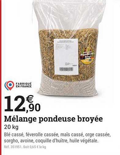 Mélange pondeuse broyée