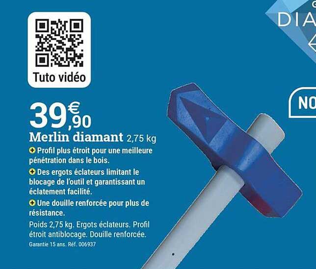 Merlin diamant 2,75 kg