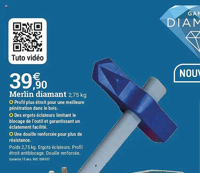 Merlin diamant 2,75 kg