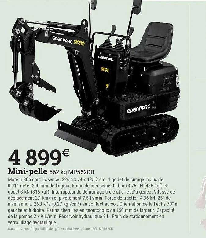 Mini-pelle 562 kg MP562CB