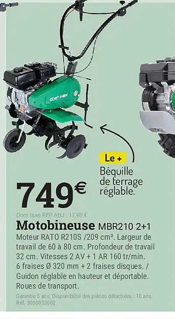 Motobineuse MBR210 2+1