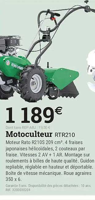 Motoculteur RTR210
