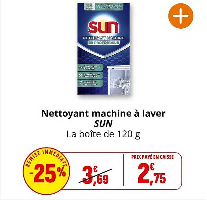 Nettoyant machine à laver SUN