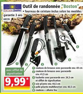 Outil de randonnée “Boston”