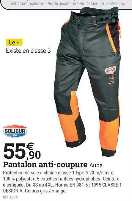 Pantalon anti-coupure Aupa