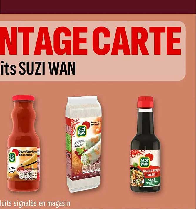 PÂTAGE CARTE produits SUZI WAN
