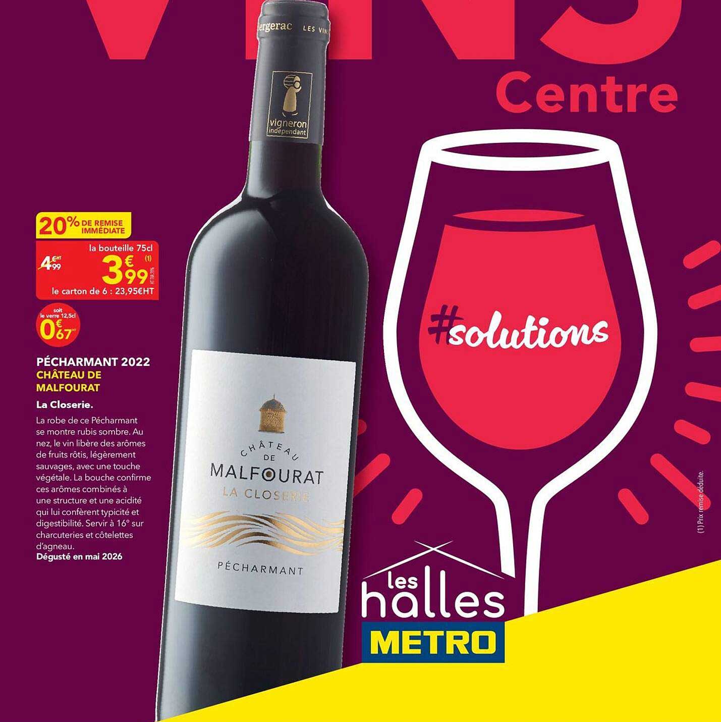 PÉCHARMANT 2022 CHÂTEAU DE MALFOURAT La Closerie.