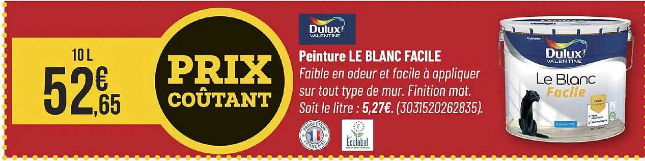 Peinture LE BLANC FACILE