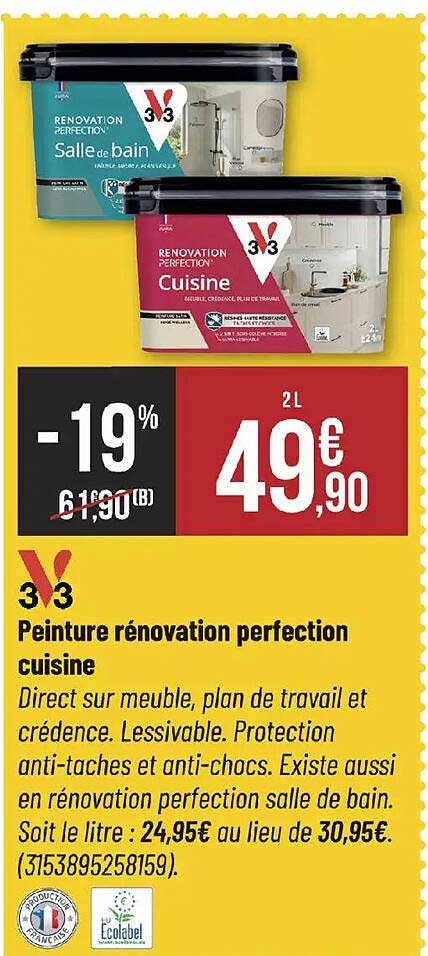 Peinture rénovation perfection cuisine