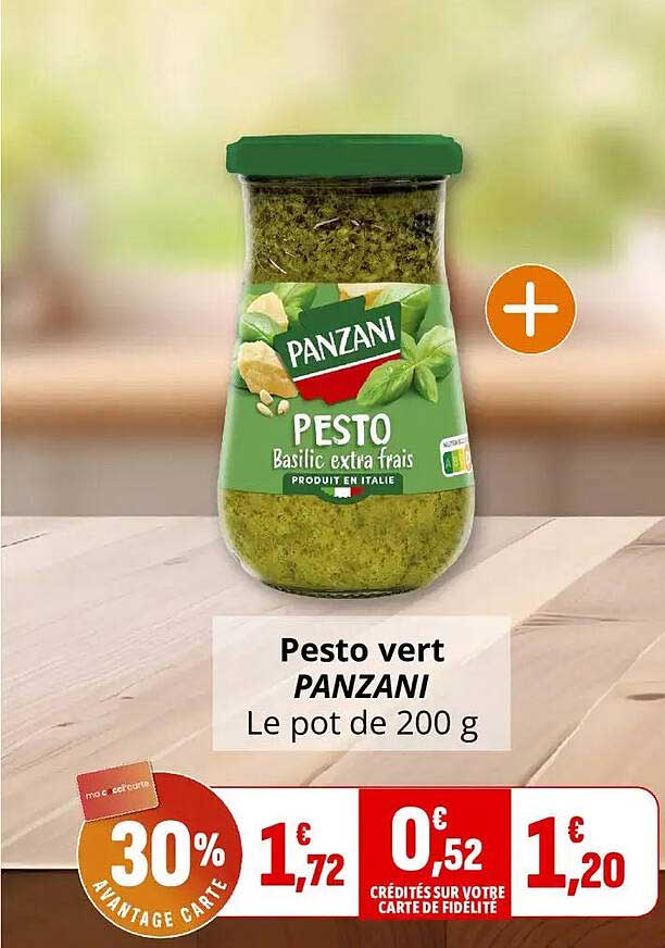 Pesto vert PANZANI Le pot de 200 g