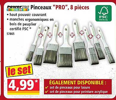 Pinceaux “PRO”, 8 pièces