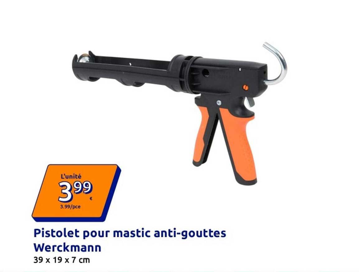 Pistolet pour mastic anti-gouttes Werckmann