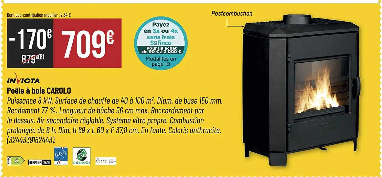 Poêle à bois CAROLO