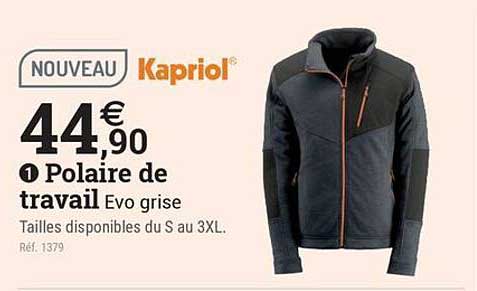 Polaire de travail Evo grise