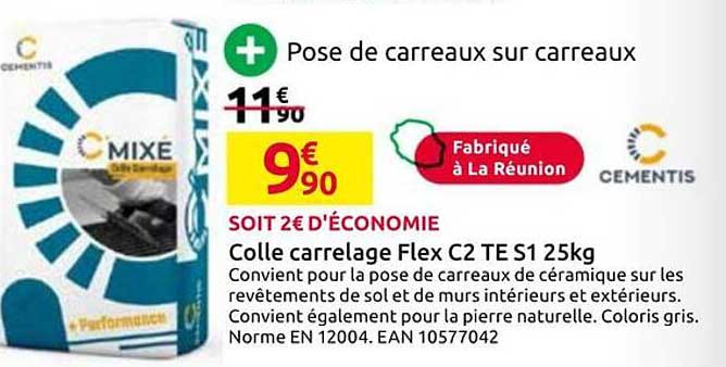 Pose de carreaux sur carreaux