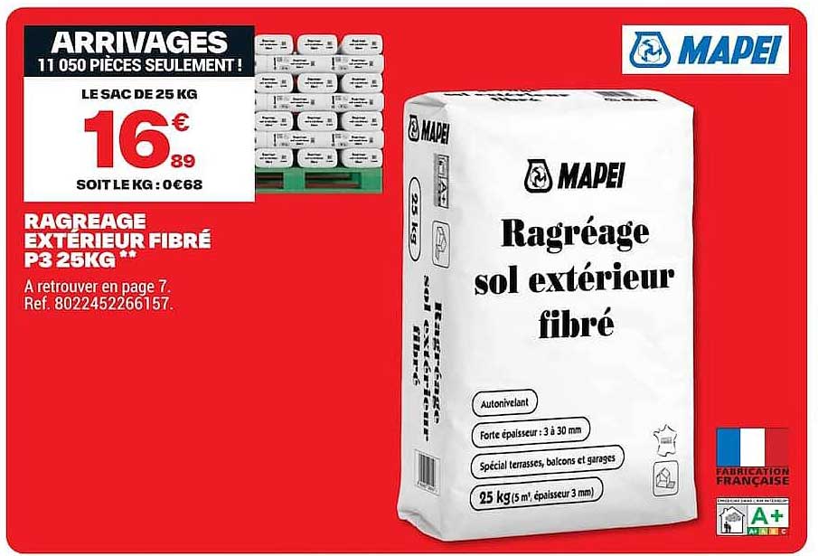 RAGREAGE EXTÉRIEUR FIBRÉ P3 25KG**