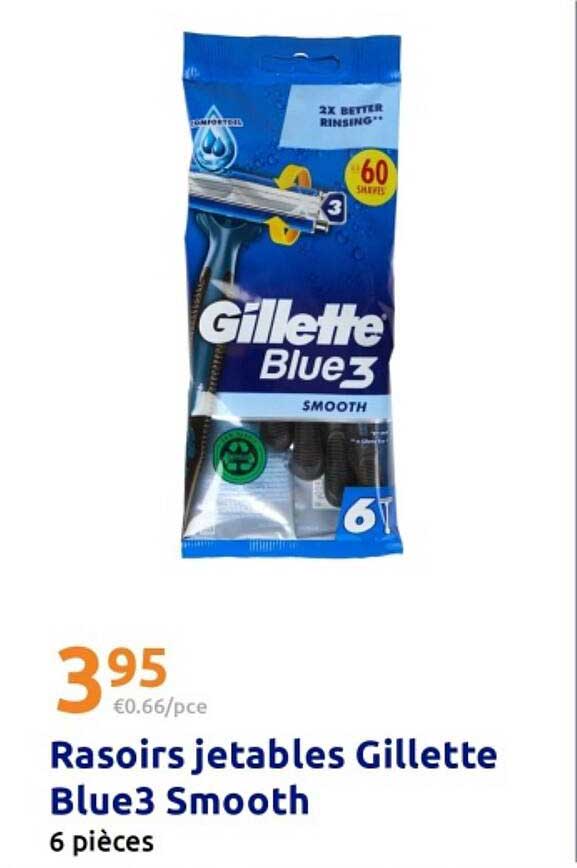 Rasoirs jetables Gillette Blue3 Smooth