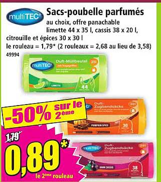 Sacs-poubelle parfumés