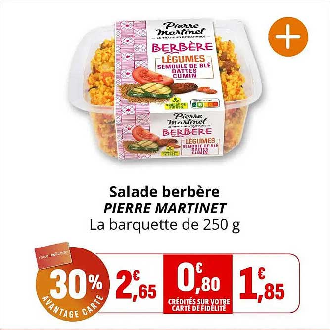 Salade berbère PIERRE MARTINET La barquette de 250 g
