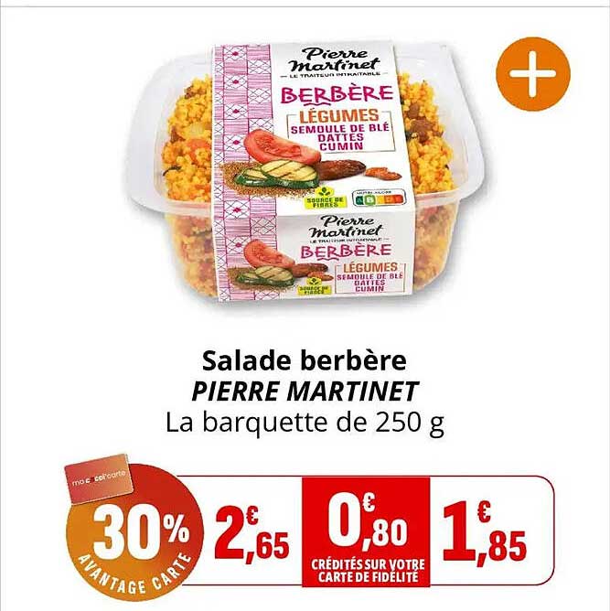 Salade berbère PIERRE MARTINET La barquette de 250 g