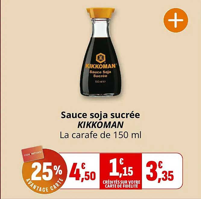 Sauce soja sucrée KIKKOMAN La carafe de 150 ml