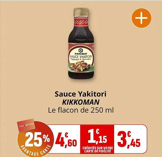 Sauce Yakitori KIKKOMAN Le flacon de 250 ml