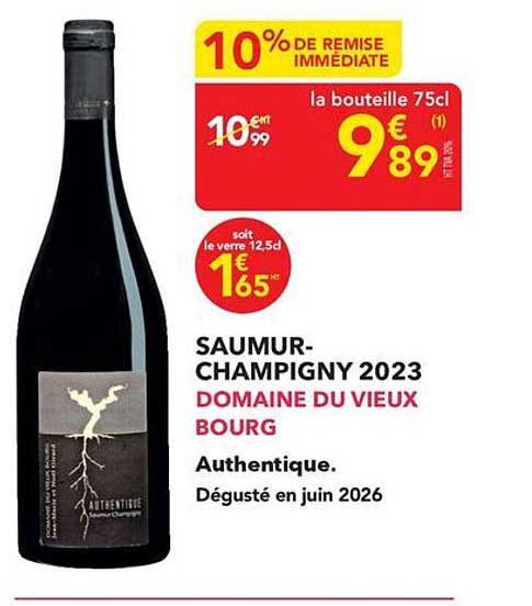 SAUMUR-CHAMPIGNY 2023 DOMAINE DU VIEUX BOURG