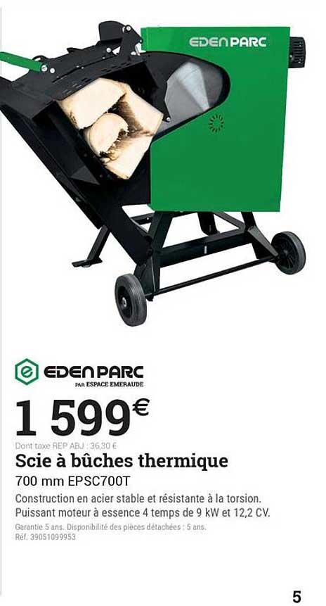 Scie à bûches thermique 700 mm EPSC700T