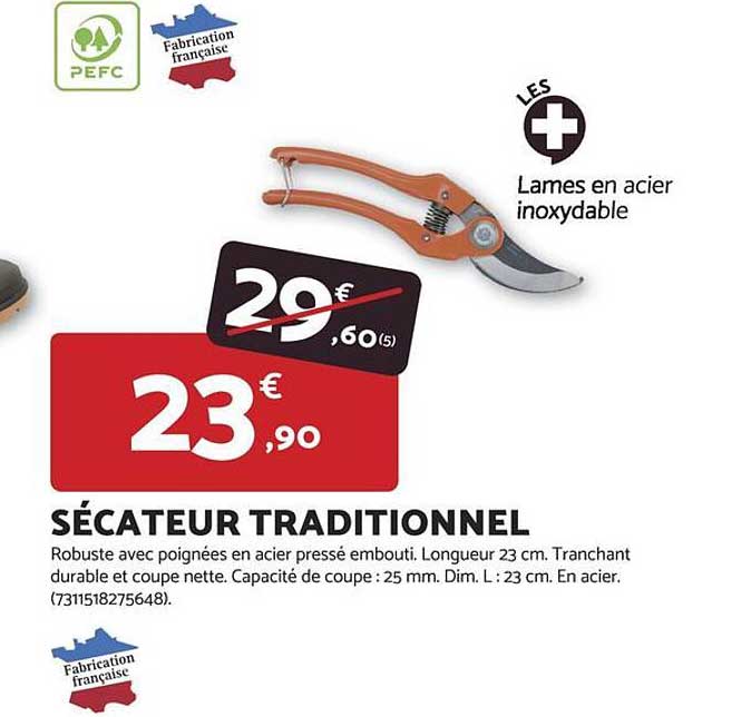 SÉCATEUR TRADITIONNEL