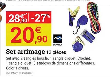 Set arrimage 12 pièces