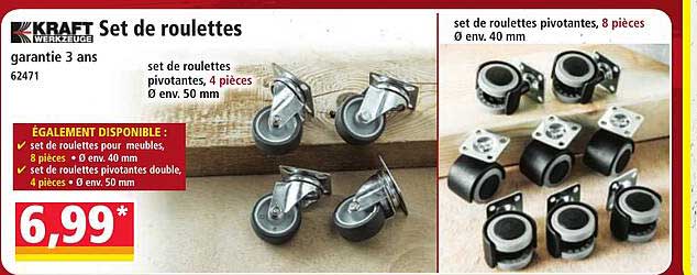 Set de roulettes