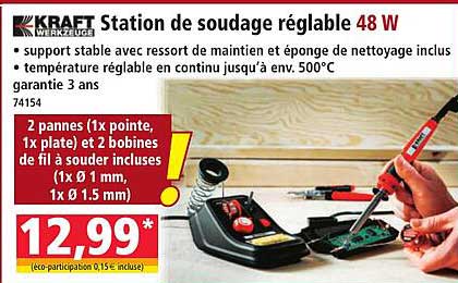 Station de soudage réglable 48 W