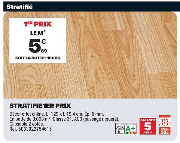 STRATIFIÉ 1ER PRIX