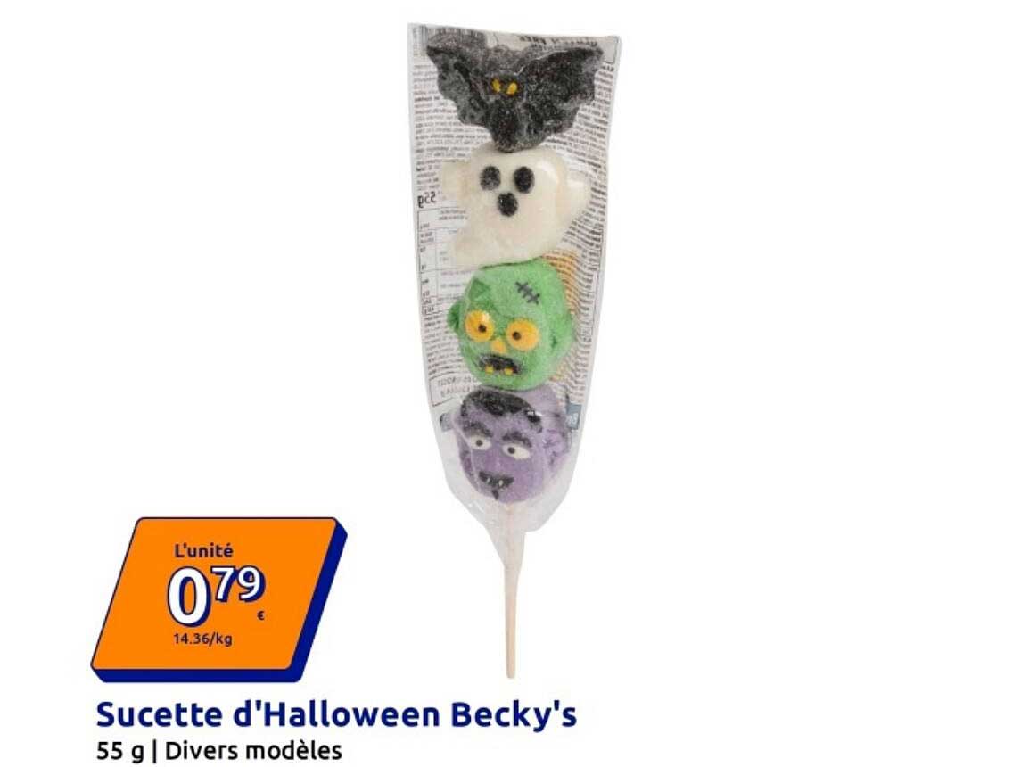 Sucette d'Halloween Becky's